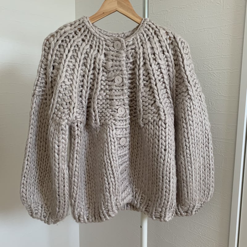 45rpm ニットカーディガン　ハンドメイド 45rpmハンドメイド マルチカラー ニットカーディガン