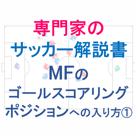 【完全版】専門家のサッカー解説書「MFのゴールスコアリングポジションへの入り方①」