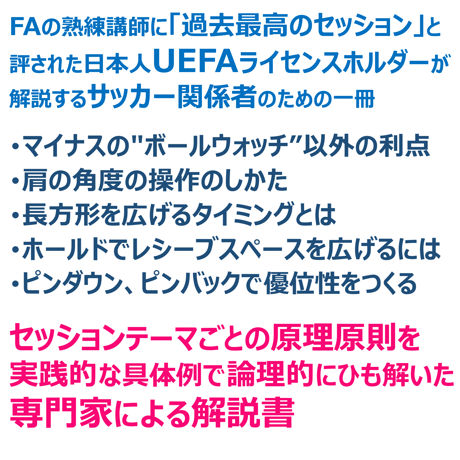 【完全版】専門家のサッカー解説書「MFのゴールスコアリングポジションへの入り方①」