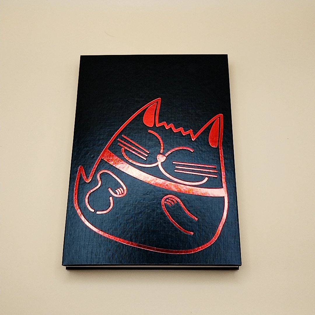 ゴン太の御朱印帳 箔押し 赤 B6サイズ 大判 出席簿風 | 御朱印帳