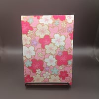 生地表紙の御朱印帳　桜　大判サイズ