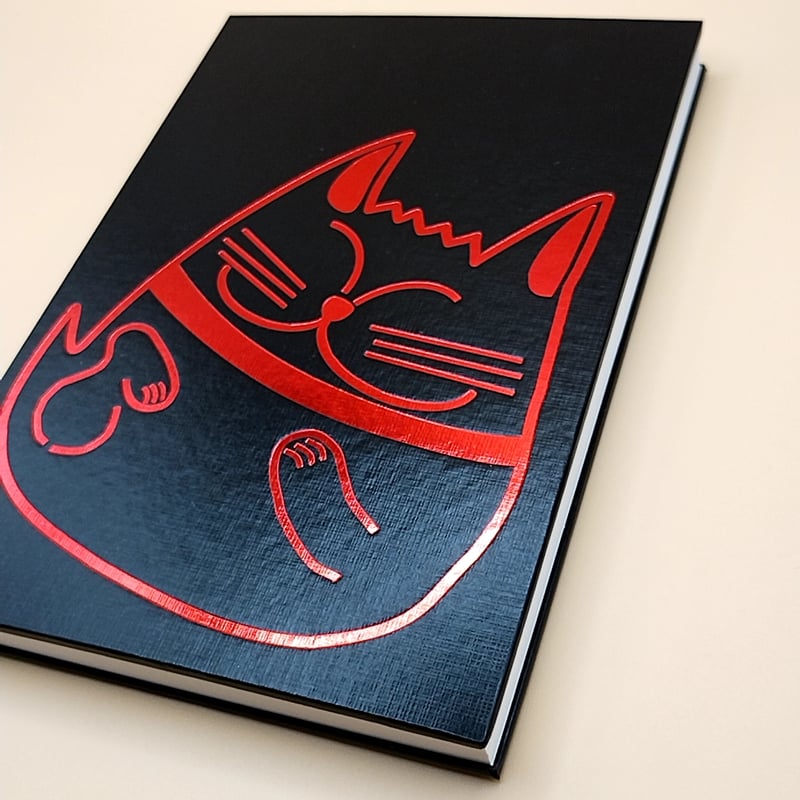 ゴン太の御朱印帳 箔押し 赤 B6サイズ 大判 出席簿風 | 御朱印帳