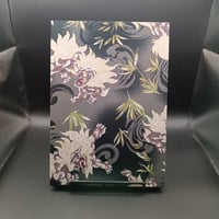 生地表紙の御朱印帳　B5タテ超大判　唐獅子