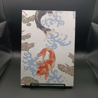 ■黒和紙の御朱印帳　B5タテ超大判　鯉