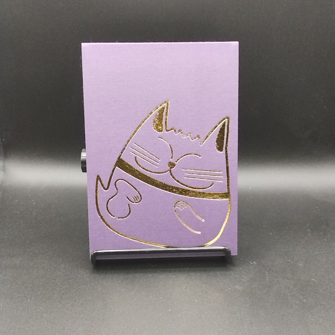 ゴン太の御朱印帳 箔押し 金 B6サイズ 大判 紫 | 御朱印帳販売処