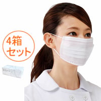 【不織布3層構造/サージカルマスク】ボックス(50枚×4箱)・耳に負担の少ない同等の商品に切替・