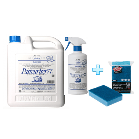 【パストリーゼ77ヘッド付(500ml)/(5L)/3Mスポンジ】ｾｯﾄ