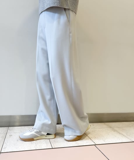裏起毛ワイドプルオンパンツ