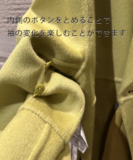[ Lallia Mu ]テーラードリバーミドルコート