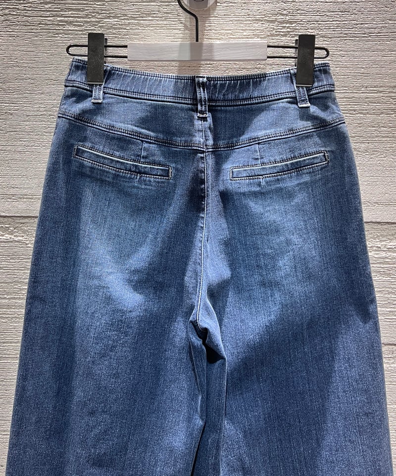 ISKO】デニムクロップドワイドパンツ | BELLE MARIEE ONLINE SHOP