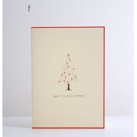Sayuri Hachikawa 手描きクリスマスカード/a〜h