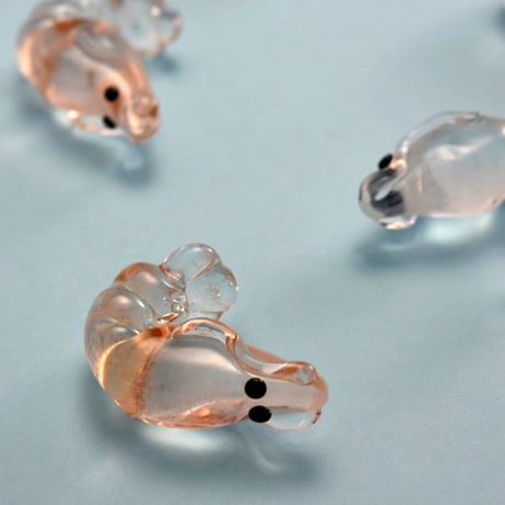 新品未開封　白エビ/勝木竜二　２個セット SOUVENIR TOYAMA GLASS STUDIO