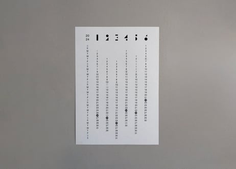 ◯△□ CALENDAR 2024   A3