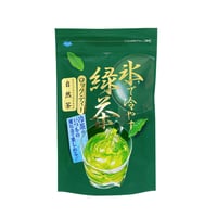 氷で冷やす緑茶