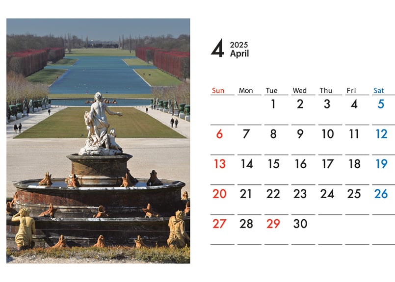 2025年フランスの世界遺産卓上カレンダー | TAKAHIRO SANDA