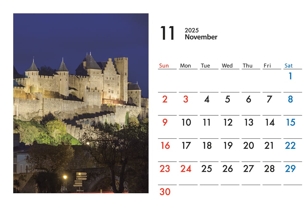 2025年フランスの世界遺産卓上カレンダー | TAKAHIRO SANDA