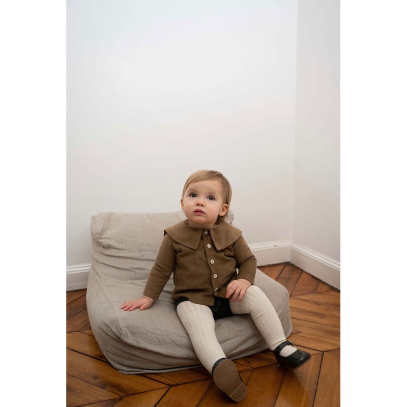 LOIR】Lorette-Shirt-Brown velvet | Joie＋