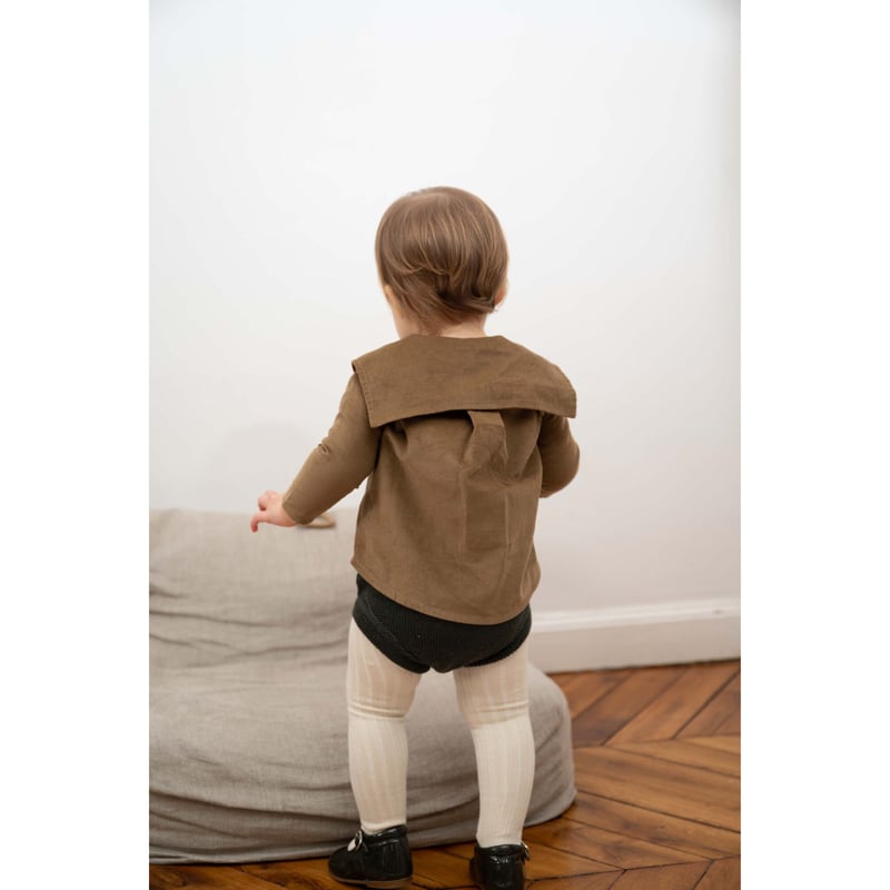 LOIR】Lorette-Shirt-Brown velvet | Joie＋