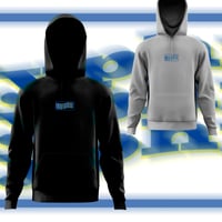 Hyphy Wavy  Box Hoodie (Blue x Yellow)