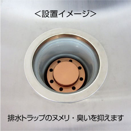 【STORES特別セット】浅型バスケット＆銅トラップ（今ならスポンジ付き）