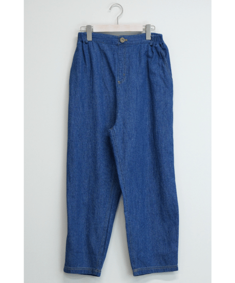 6.5oz綿麻甘撚りデニム　ルーズデニムパンツ（7604-8650）