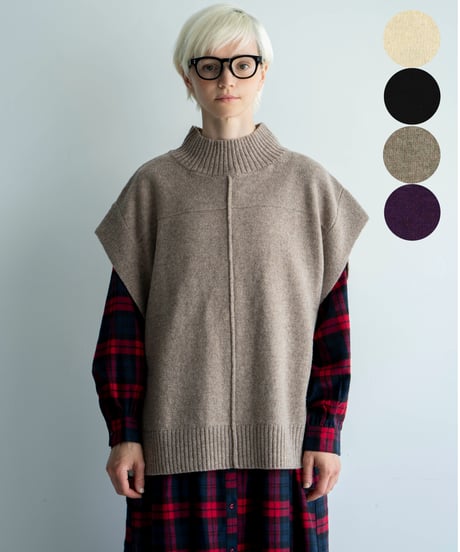 未使用☆レア！ista-ire 高級ベルギーリネン100％ 総柄丸襟