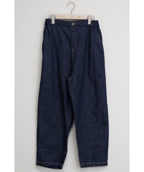 6.5oz綿麻甘撚りデニム　ルーズデニムパンツ（7604-8650）