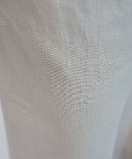 6.5oz綿麻甘撚りデニム　ルーズデニムパンツ（7604-8650）