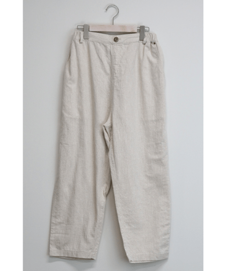 6.5oz綿麻甘撚りデニム　ルーズデニムパンツ（7604-8650）