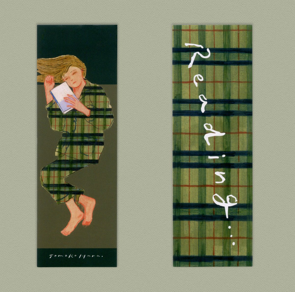 栞 新書サイズ（1枚）グリーン | Tomoko Hara