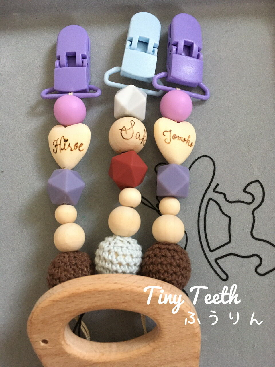 チェリン様【名入れ】両面加工 天然木お名前キーホルダー 席札にも！ チェリン様【名入れ】両面加工 天然木お名前キーホルダー 席札にも！