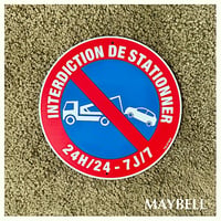 フランス 駐車禁止表示プレート(2)