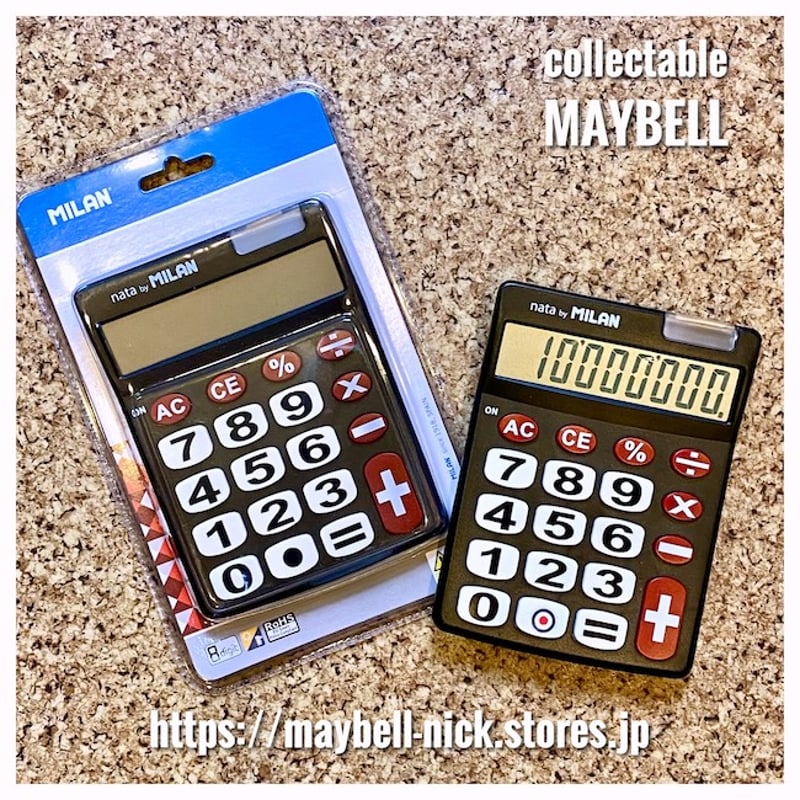 Milan ミラン / 電卓 BLK-8 new 再入荷 | MAYBELL-NICK STORE