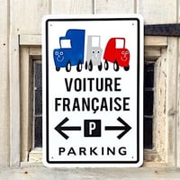 パーキングプレート/ フレンチカー トリコロール 再入荷！