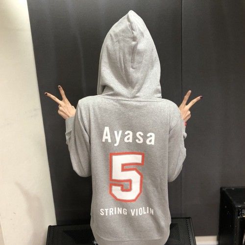 ⭐️在庫限り‼︎【パーカー】Ayasa オリジナルパーカー「5」(グレーVer