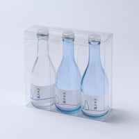 ボトル用クリアケース O-25　ＳＡＫＥ300ml用 3本入り間仕切り・底板付【50枚】