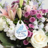 お花のラベルＰ　花束吊下げラベル　無地A4用紙14面付【20ｼｰﾄ入/280枚分】