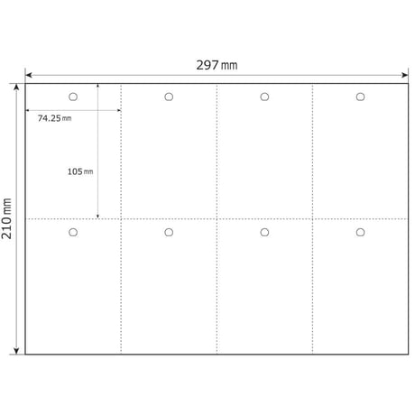 お花のラベル【お試し商品】吊下げラベル　無地Ａ４用紙【５シート入】