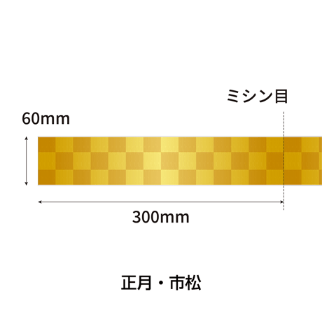 ロール式レールＰＯＰ　 正月・市松
