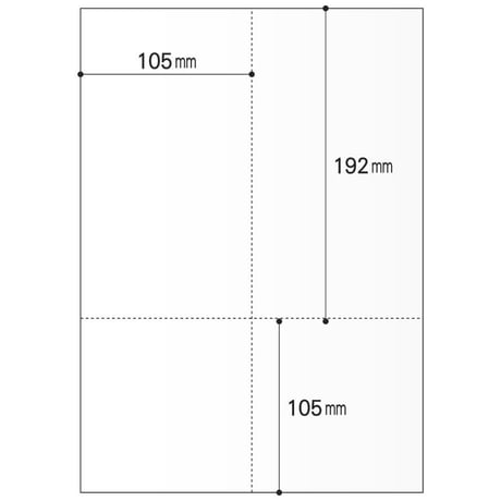 A4ミシン入り用紙　白紙EIAJ標準納品書R-10　上質55kg相当【500枚】