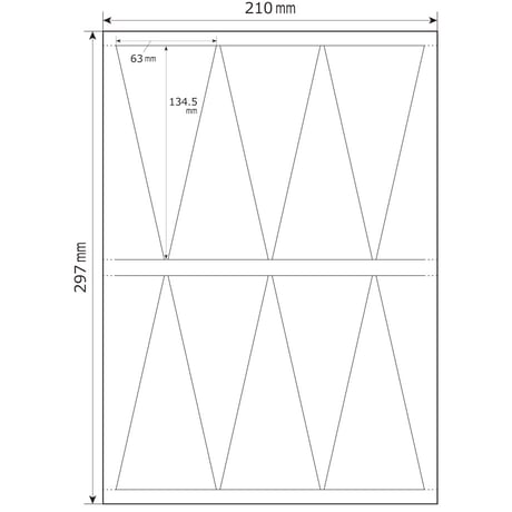 フラワーラベル【A~E】｜印刷用テンプレートデータ