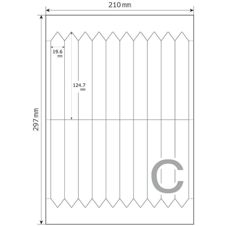 お花のラベル【お試し商品】挿しラベル　無地Ａ４用紙【５シート入】Ａ～Ｏ