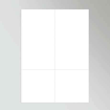 A4ミシン入り用紙　白紙EIAJ標準納品書R-10　上質55kg相当【500枚】