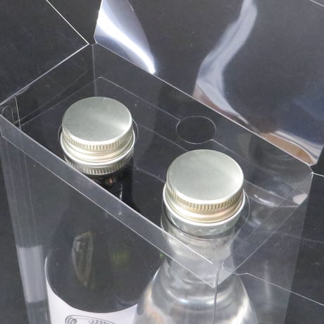 ボトル用クリアケース O-21　ＳＡＫＥ300ml用 2本入り間仕切り付【50枚】