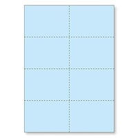 Ａ4用紙　8分割　色上質薄口（水）普通ミシン　【500枚】