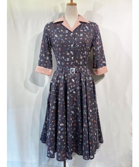 Casino Patern Bowling Dress【SVY-OP116】