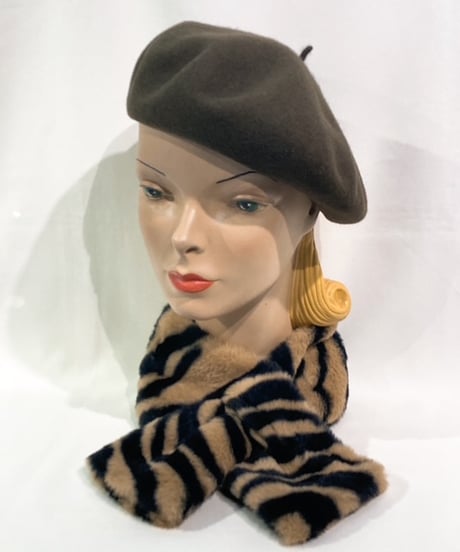 Zebra Fur Wrap Loop Muffler 【NB-LMF001】