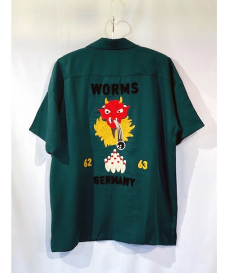 Devil Wide Bowling Shirt (※Over Size)【40933】