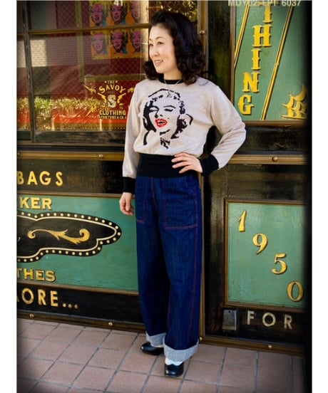 Norma Vintadge Knit Sweater (Ladies Size)【SVY-KN054】