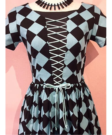 Corset Lace-up Gather Dia Dress【SVY-OP102CLG】